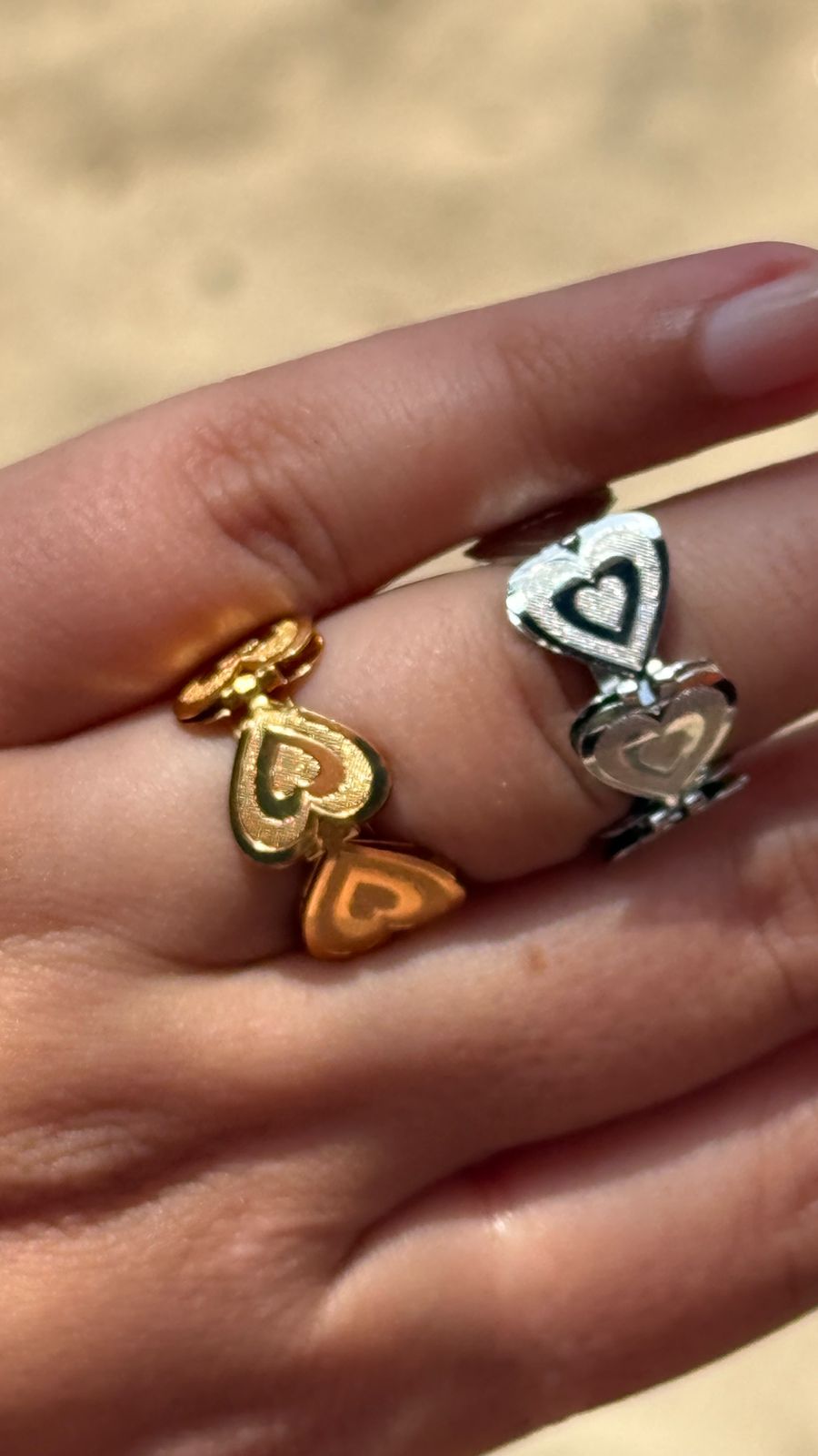 Dil Chain Ring - Gold