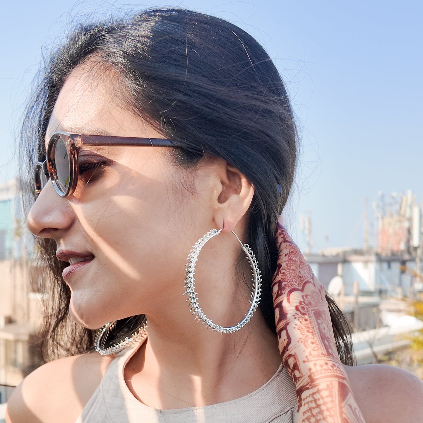 Fish Bone Hoops