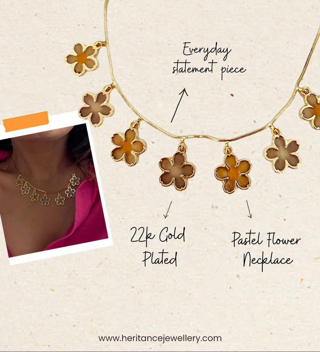 Pastel Flower Necklace