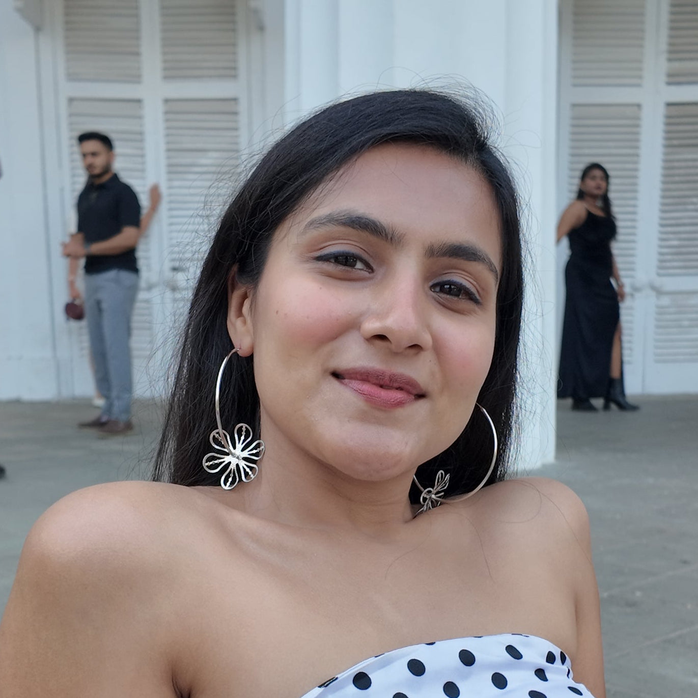 Silver Gul Baali Earrings