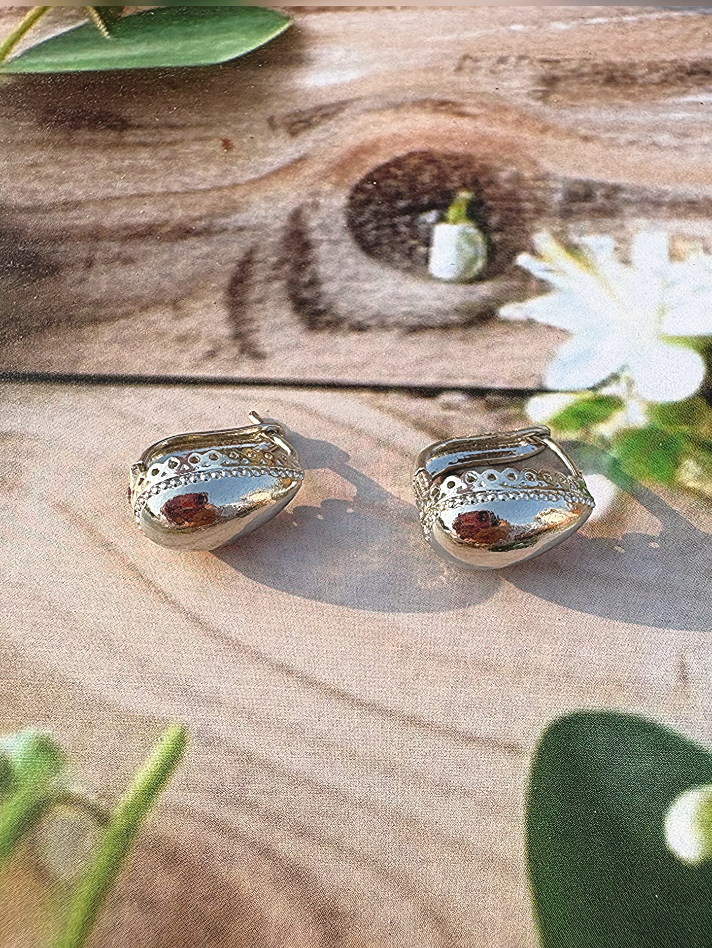 Silver Teardrop Earrings