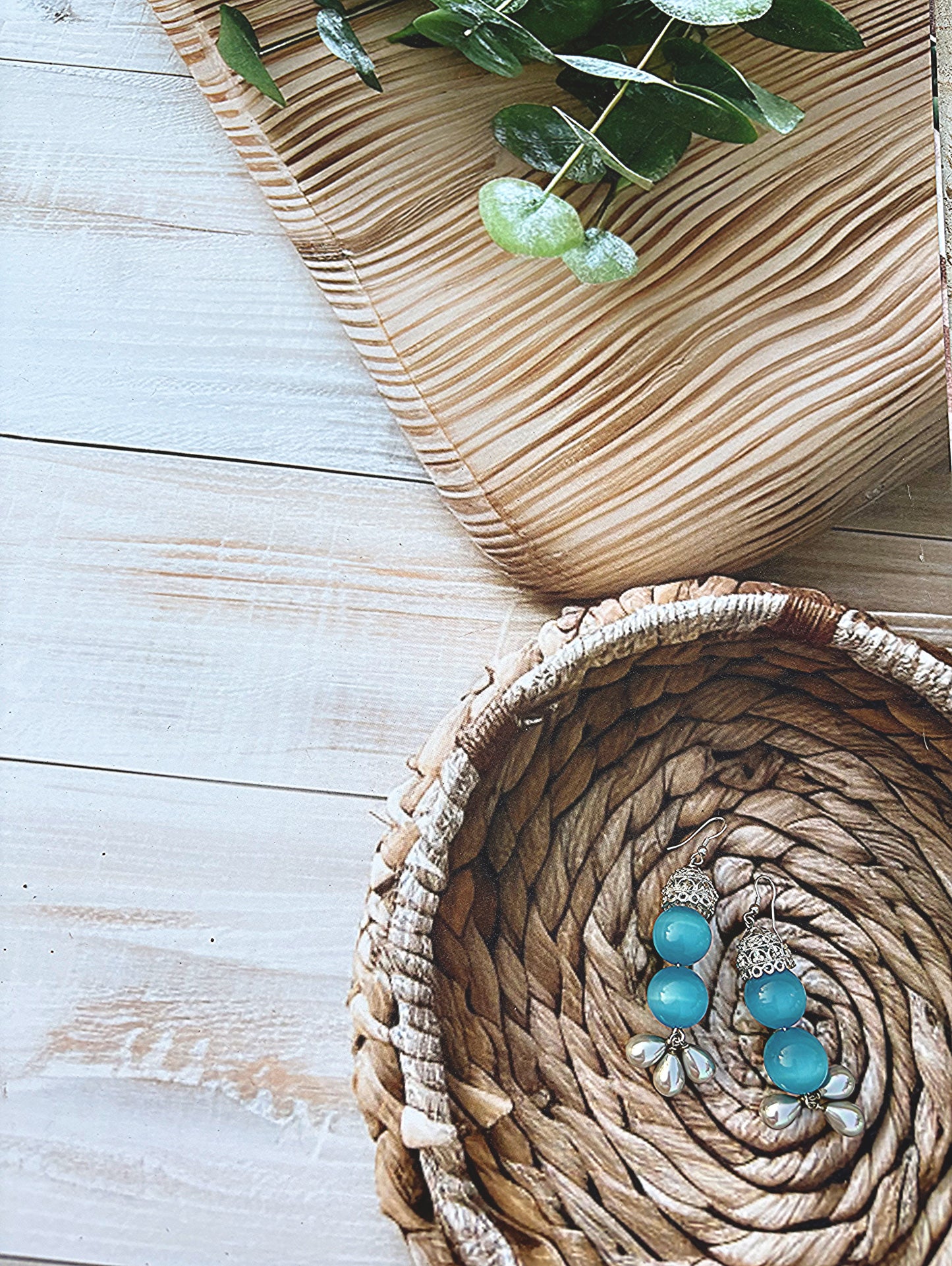Blue Sea Jhumkas