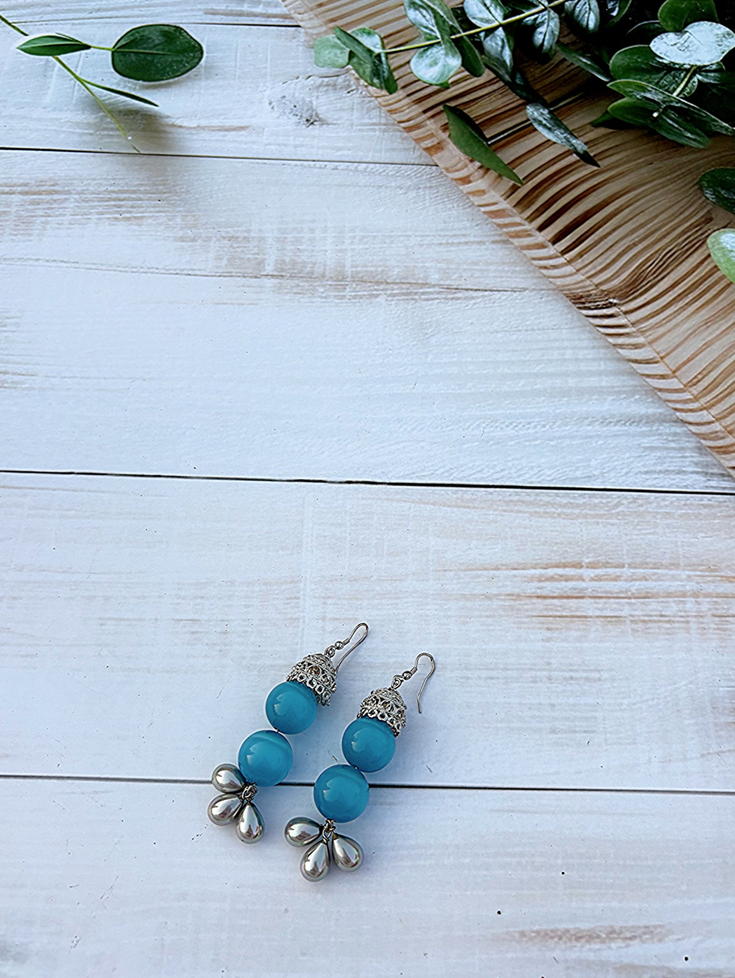 Blue Sea Jhumkas