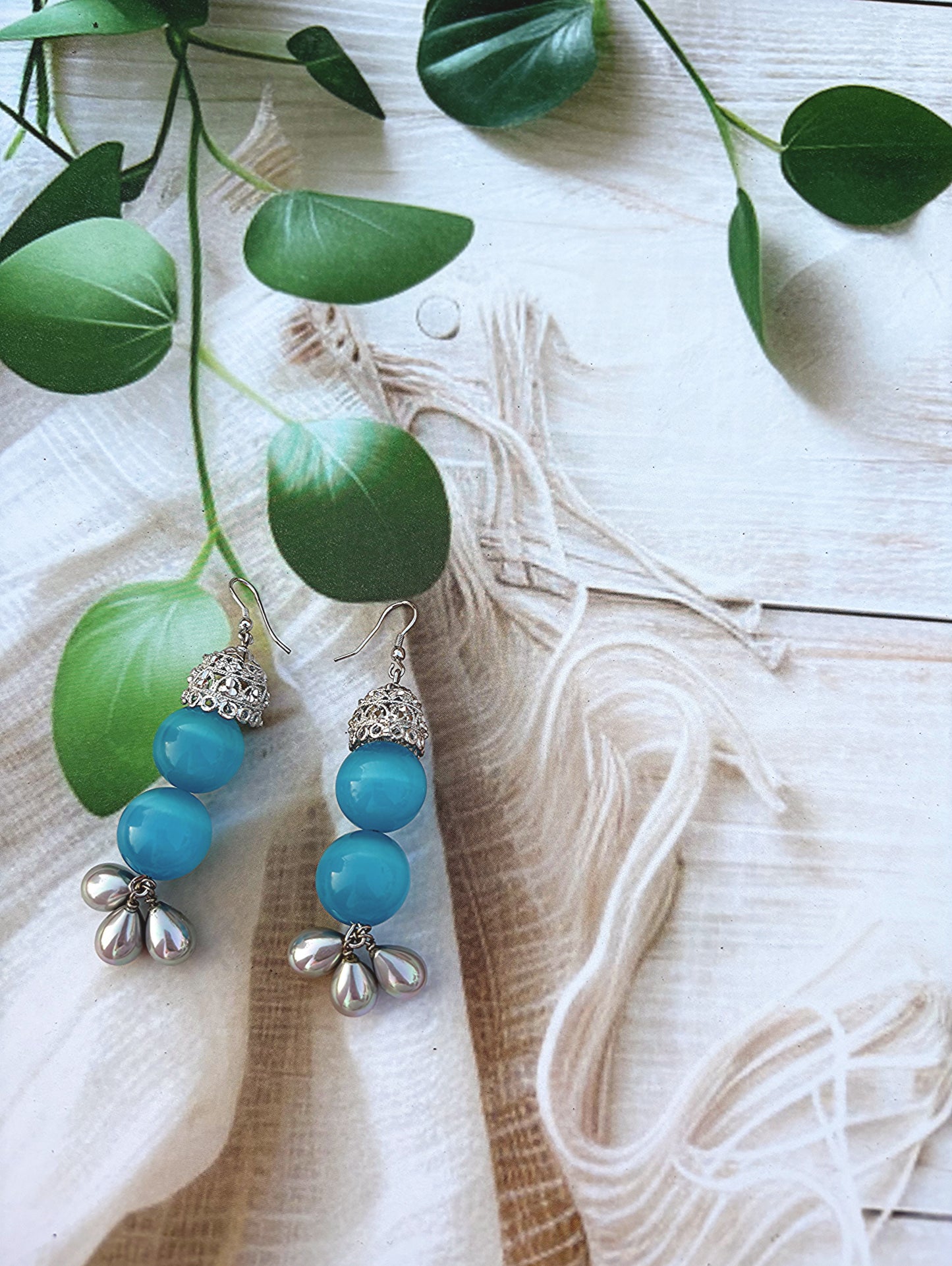 Blue Sea Jhumkas