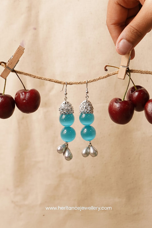 Blue Sea Jhumkas