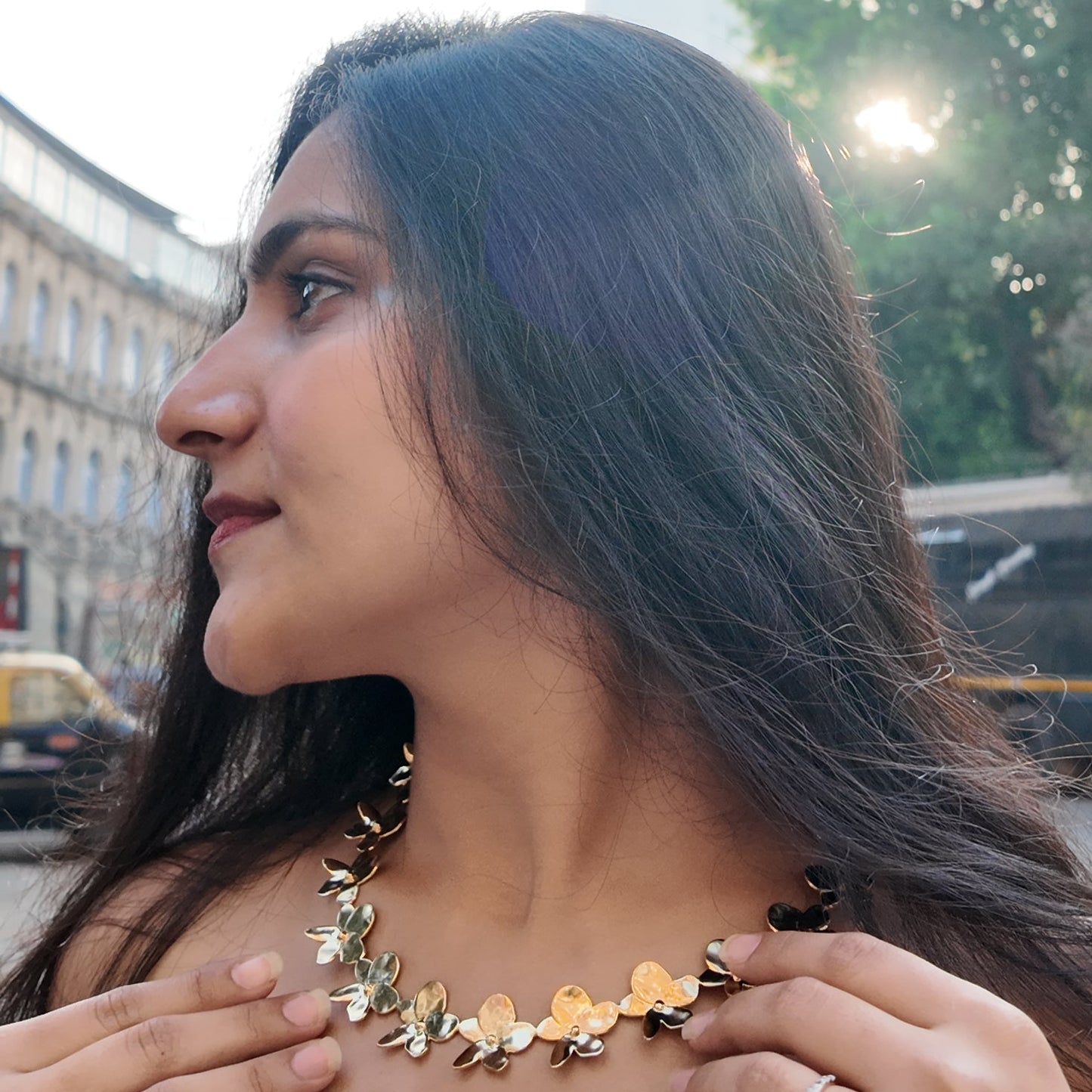 Gold Frangipani Choker