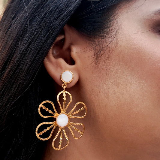 Gold Gul Earrings