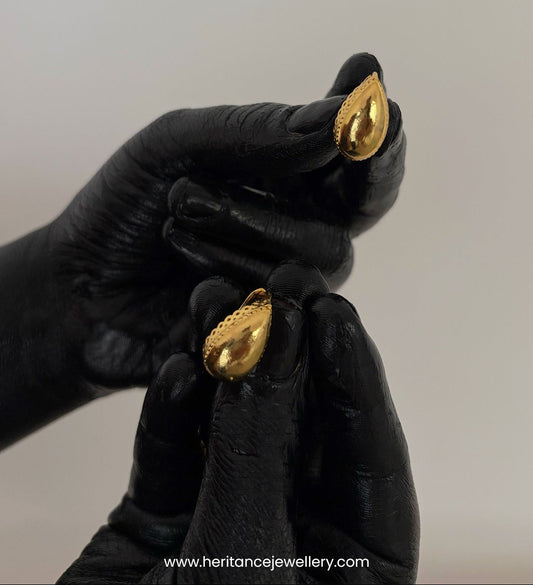 Golden Teardrop Earrings