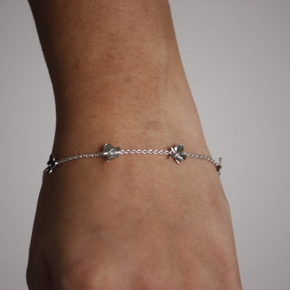 Silver Frangipani Bracelet