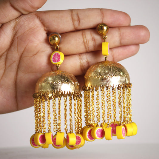 Grapefruit Jhumkas