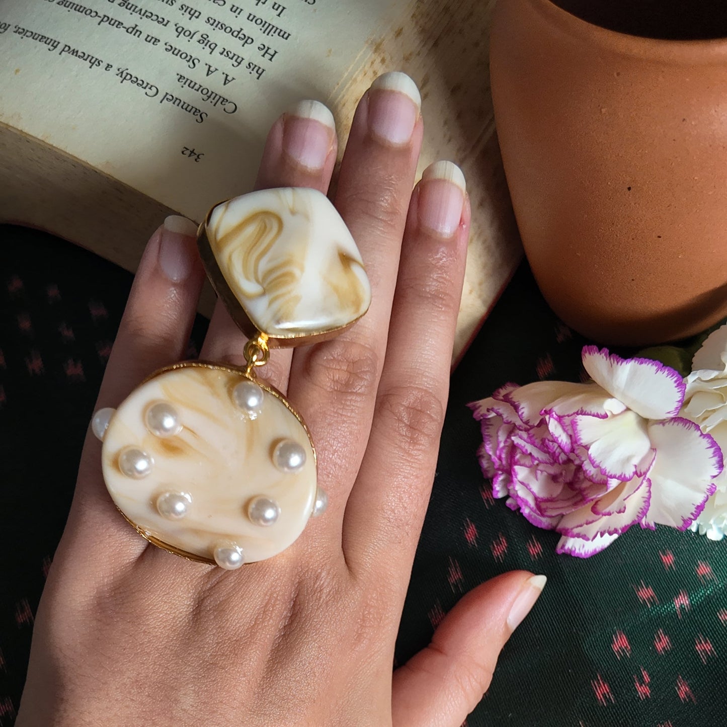 Marble Muse Ring