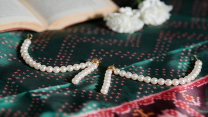 Moti Veni Earrings & Hair Chain
