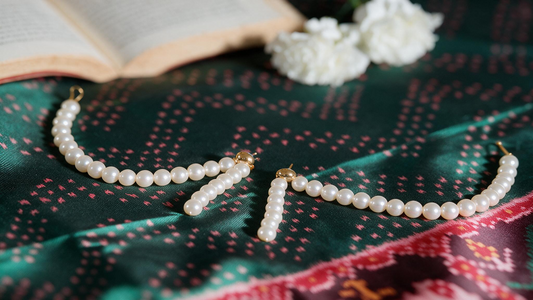 Moti Veni Earrings & Hair Chain