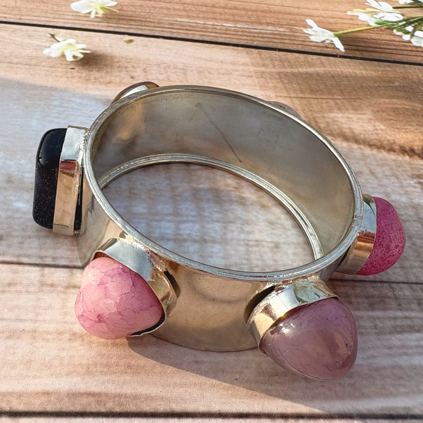 Multi-colour Pebble Bangle