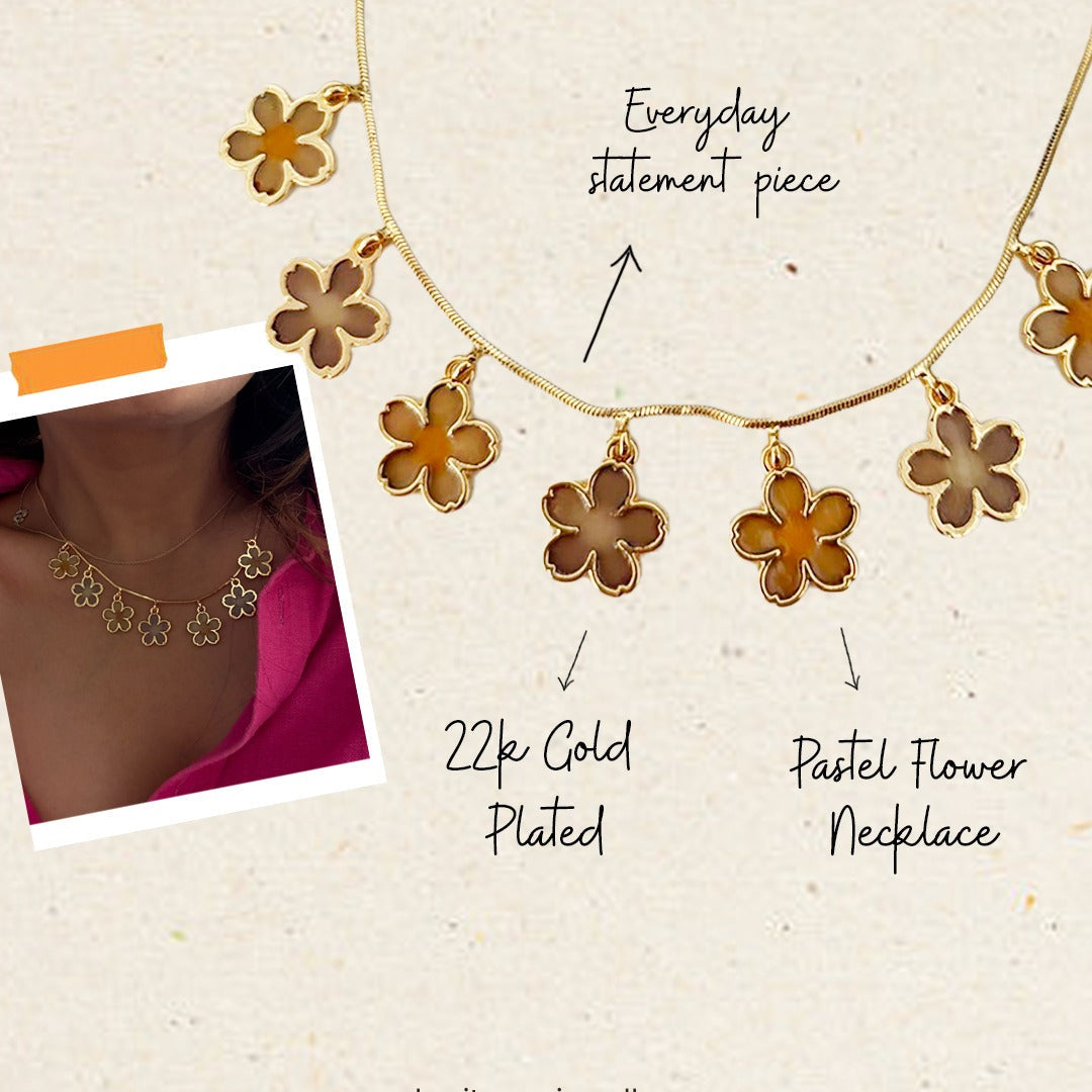 Pastel Flower Necklace