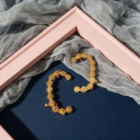Phool Creeper Ear Cuffs - Gold