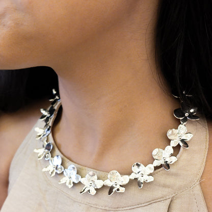Silver Frangipani Choker