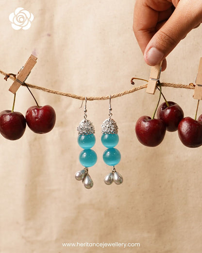 Blue Sea Jhumkas