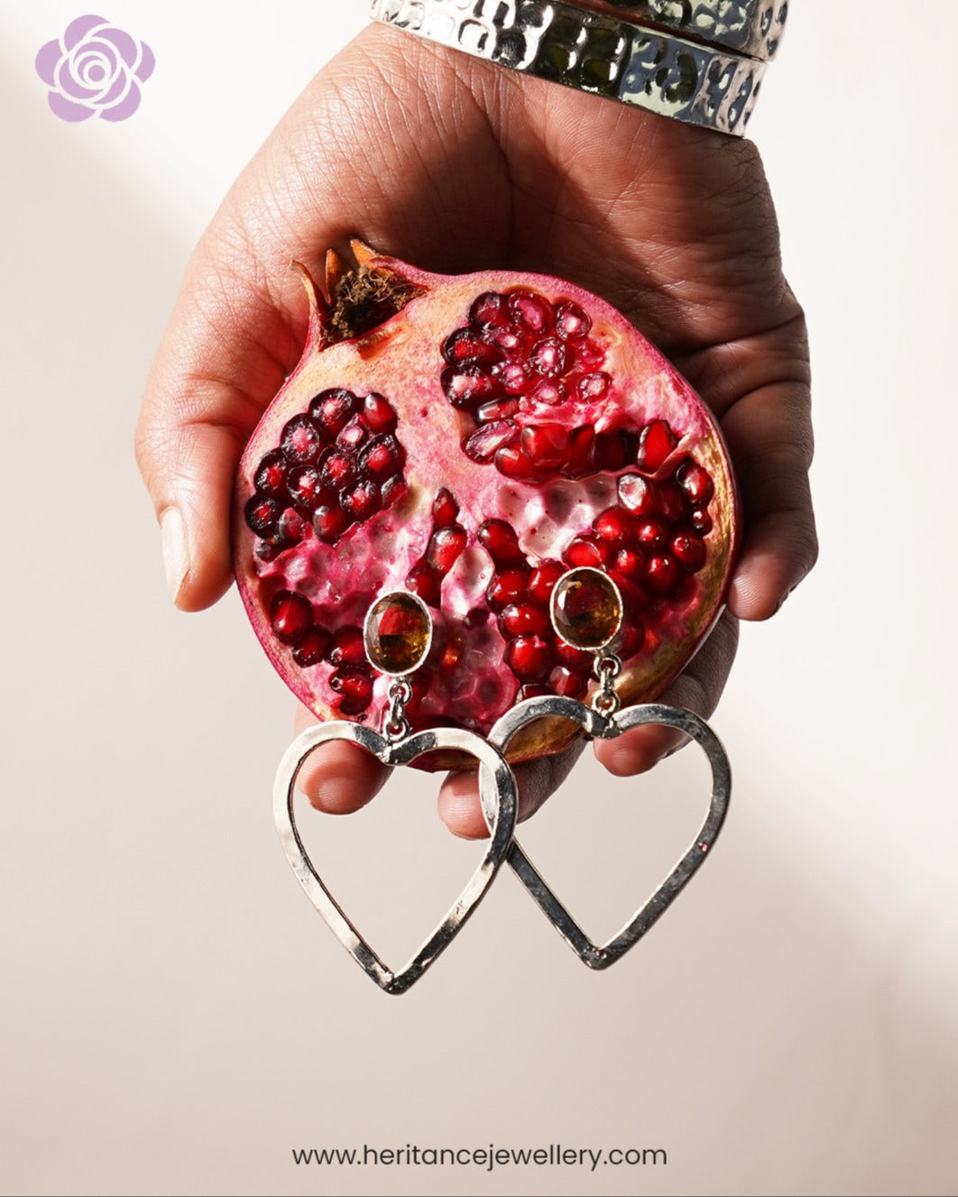 Zultanite Heart Earrings