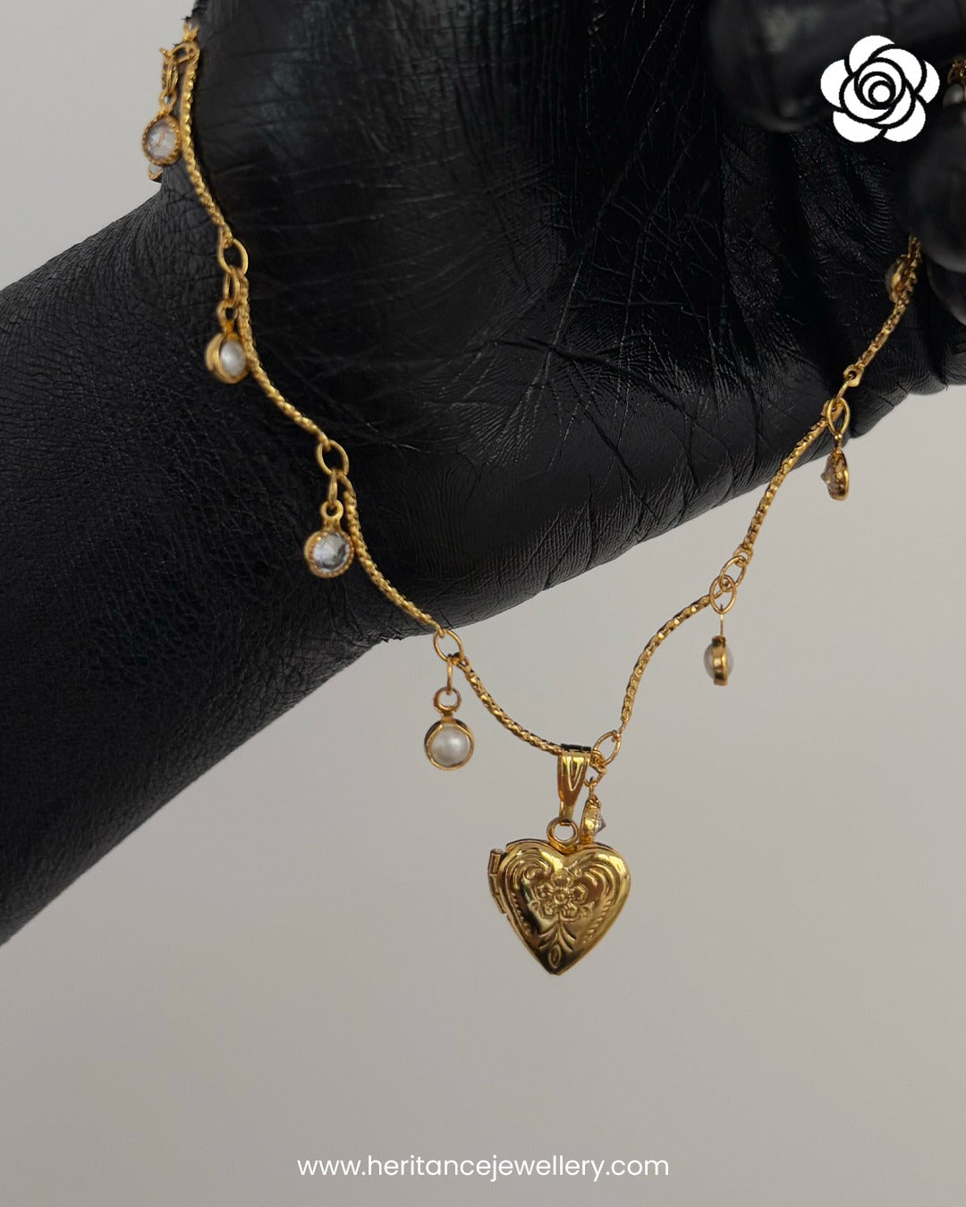 Golden Heartstrings Necklace