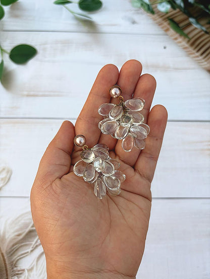 Lavender Dew Drop Earrings