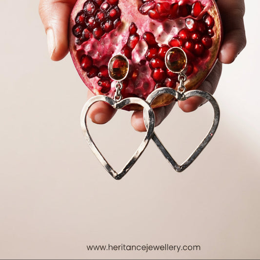 Zultanite Heart Earrings