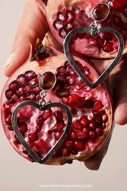 Zultanite Heart Earrings