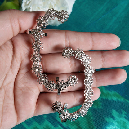 Phool Creeper Ear Cuffs - Silver