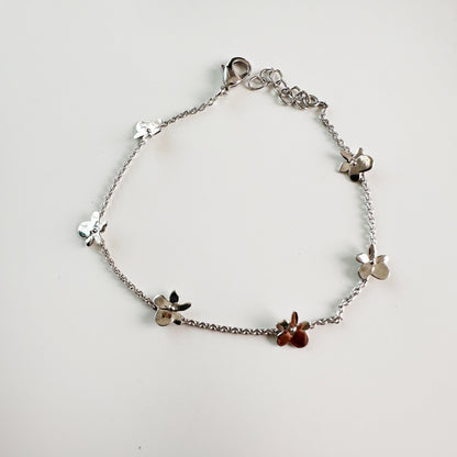 Silver Frangipani Bracelet