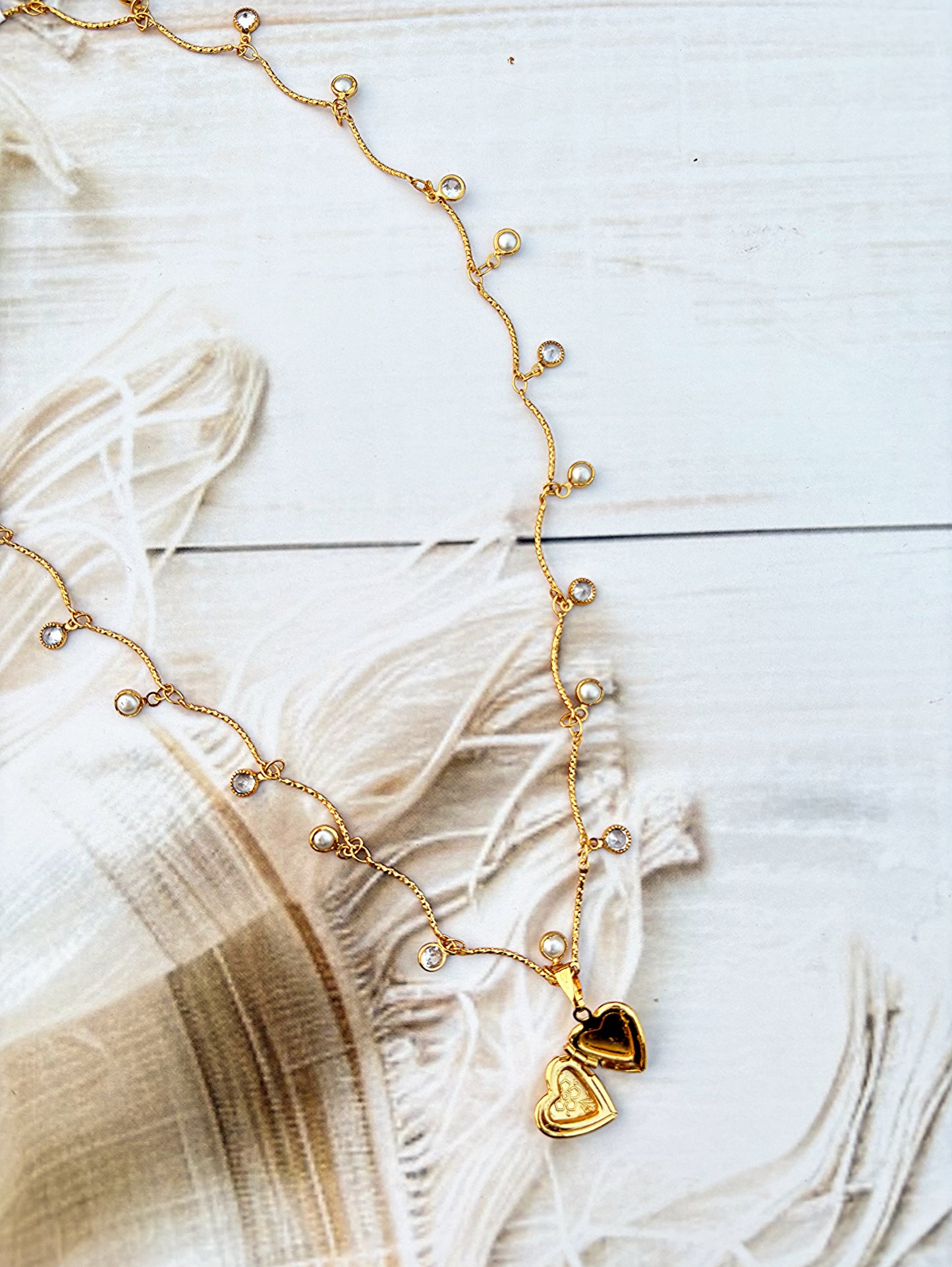 Golden Heartstrings Necklace