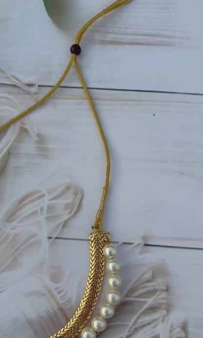 Golden Sunlight Pearl Choker